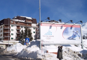 Het Italiaanse Sestriere, twee jaar voor de Winterspelen van 2006